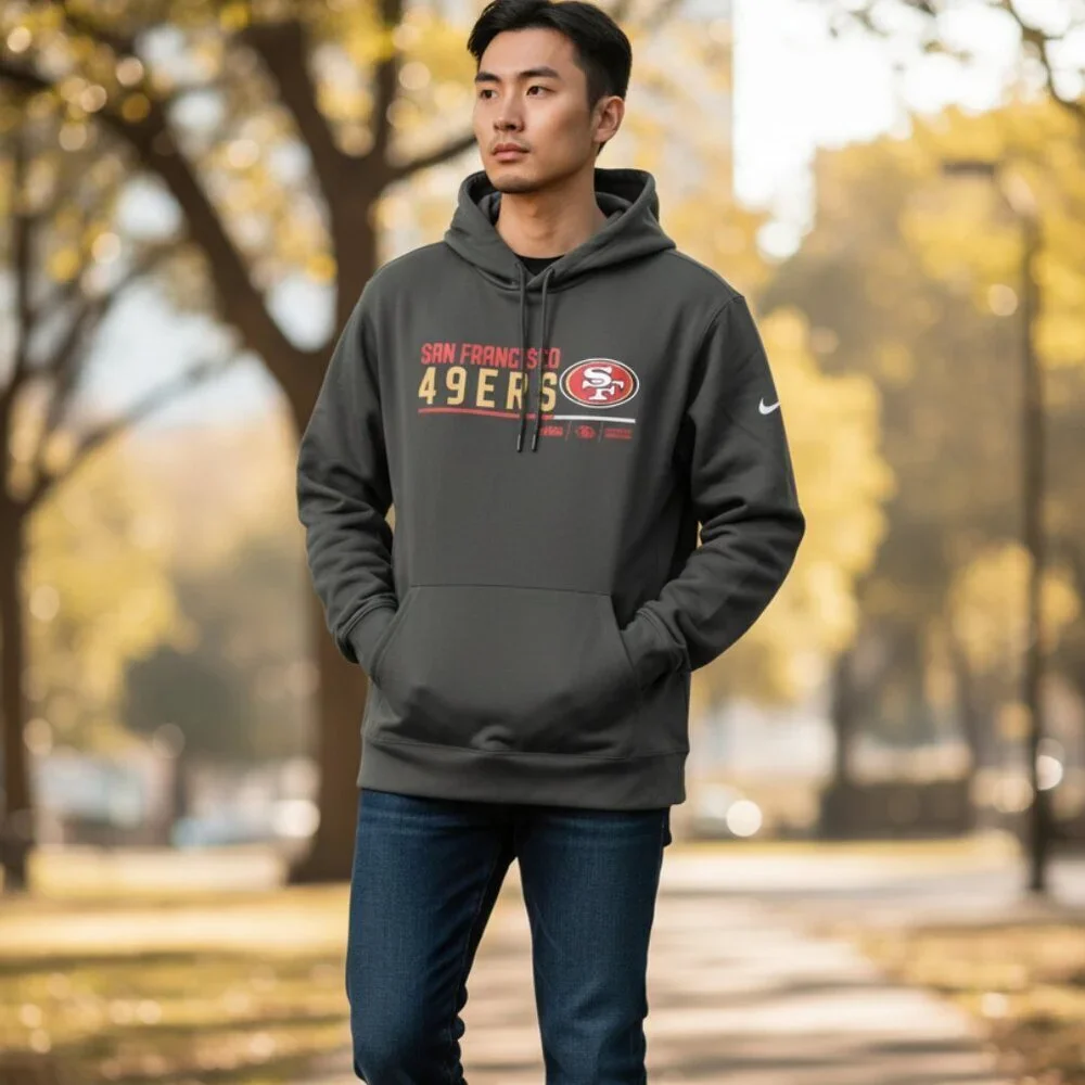 NIKE NFL San Francisco 49ers Hoodie in Black NWT Size 3XL